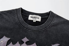 Skull Astronaut Rhinestone Tee