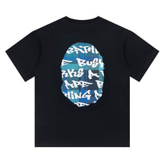 Stroke Camo By Bathing Big Head T-Shirt