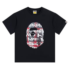 Stroke Camo By Bathing Big Head T-Shirt