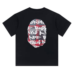 Stroke Camo By Bathing Big Head T-Shirt