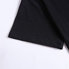 Flame skull pattern T-Shirt