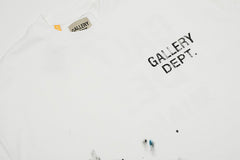 . Paint-Splattered Logo-Print Cotton-Jersey T-Shirt