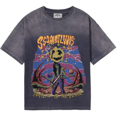 Rock Alien Print T-Shirts