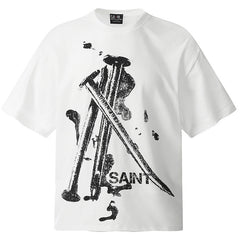 3D Steel Nail Direct Inkjet Printing T-Shirt