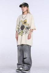 "KEEP FASHINON" letter print T-Shirts