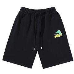 Brush Arrows Raw-Cut Shorts