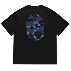 Color Camo Side Big Head Tee