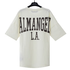 College Drop-Shoulder Cotton T-Shirts