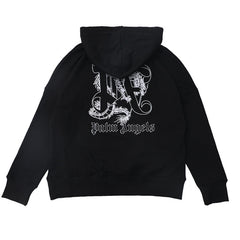 Dragon-Monogram Cotton Hoodie