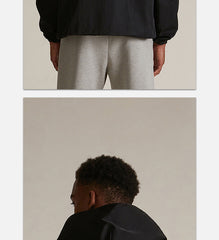 Textured Nylon Trucker Jacket