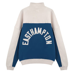 Contrast Varsity Cotton Sweatshirt