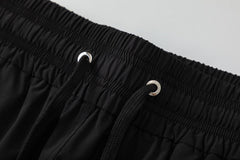Pool Cue Straight-Leg Mid-Length Logo-Print Swim Shorts