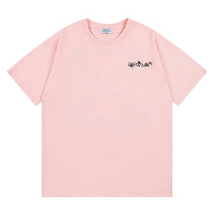 logo-print Pink T-shirt