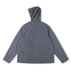 Nylon Hooded Track Jacket