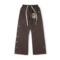 Nylon Hooded Track  Pants “Gray”