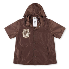 Embroidered Sporty Zipper Short-sleeved Jacket