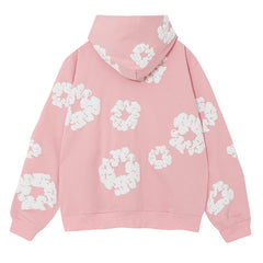 The Cotton Wreath Hoodie Pink