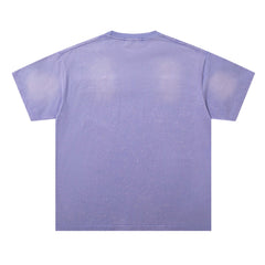 Washed Distressed Rhinestone Tee