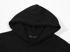 Logo Pattern Printed Hoodie