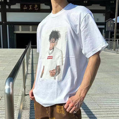 Letter Logo Print T-Shirt