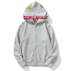 Shark Zipper Double Hoodie