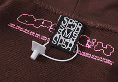 Angel Number Hoodie-Brown #8203