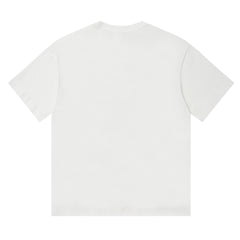 Newspaper Graphic Print T-shirt #V1201