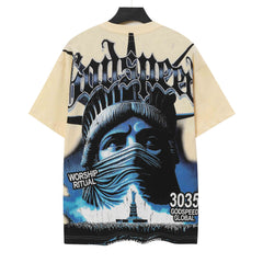 Masked Goddess Pattern T-shirt #G5138