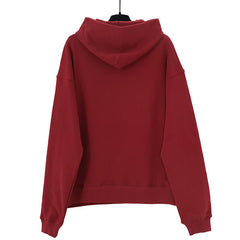 Web Print Gothic Punk Hoodie-Brown #144