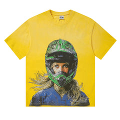 Race Car Driver Printed T-shirt #V1116