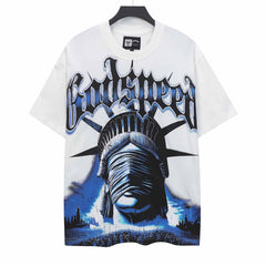 Masked Goddess Pattern T-shirt #G5138