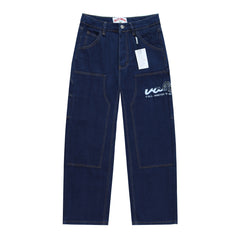 Letter Pattern Jeans #V8271