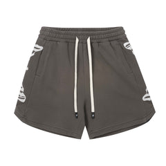 Embroidered Washed Distressed Short #G6689-7