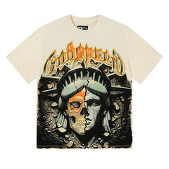 Broken Skull T-shirt #G1197/G3197