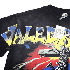 Letter Print Washed Distressed T-Shirt