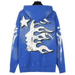 Racer Hoodie Vintage Blue