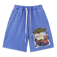 Sports Car Pattern Shorts #8780
