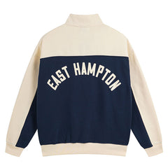 Contrast Varsity cotton sweatshirt