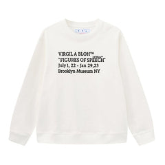 Off White Arrow Pattern Printed Sweatshirts