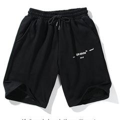 Brush Arrows Raw-Cut Shorts