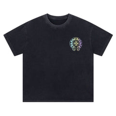 CH Washed Distressed Cotton T-shirt