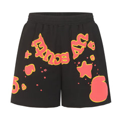Letter Star Pattern Shorts #S233