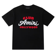 Embroidered letter T-shirt