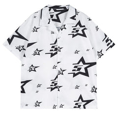 Star Pattern Short-sleeved Shirt