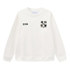 Off White Arrow Pattern Printed Sweatshirts