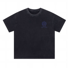 CH Patterned Washed Distressed T-shirt