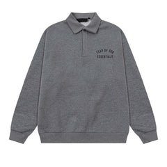 25FW Lapel Pullover Sweatshirt