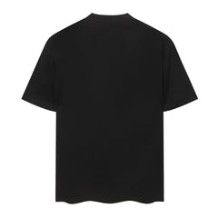 Web Heart Letter T-shirt #S T001 Black