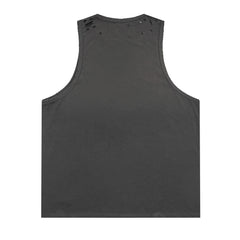 Letter Print Distressed Sleeveless T-shirt Vest #G546