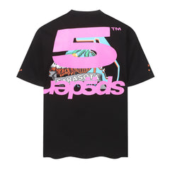 Letter Pattern T-shirt #S T008